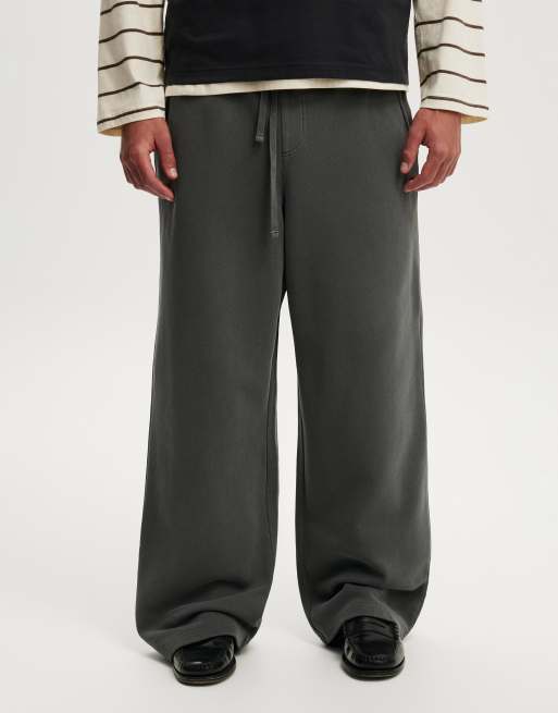Cotton On Super baggy track pant in grey, 3 of 4