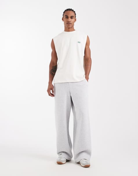 Cotton On super baggy track pants in grey marl - view 1