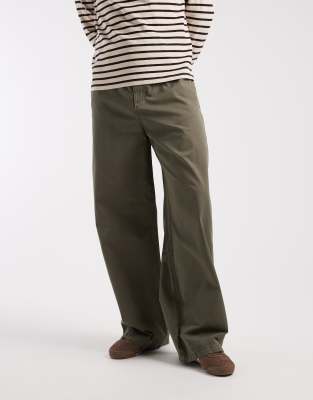 Cotton On Super Baggy Track Pants In Green