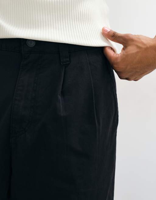 Cotton On super baggy veckade byxor i svart, 5 av 5