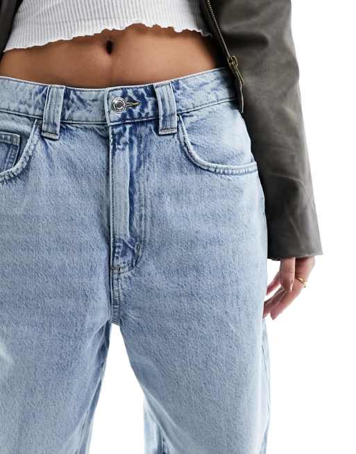Cotton On super baggy wide leg jeans in palm blue , 5 of 5