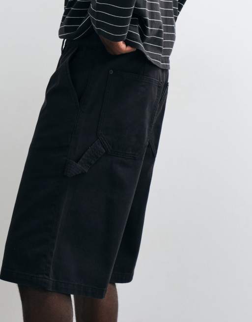 Cotton On super baggy worker shorts in black, 2 of 5