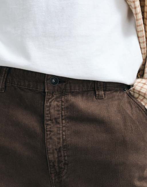 Cotton On super baggy worker trouser in chocolate cord, 4 of 5