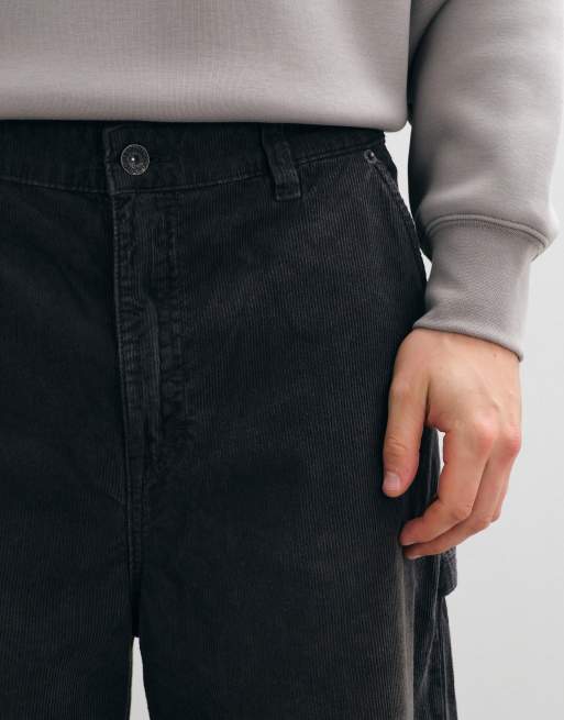 Cotton On super baggy worker trouser in gray cord, 3 of 5