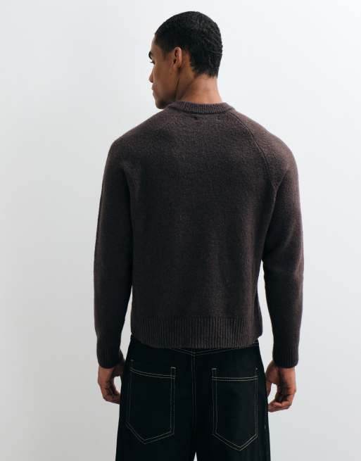 Cotton On super soft boxy knit in chocolate marle, 2 of 5