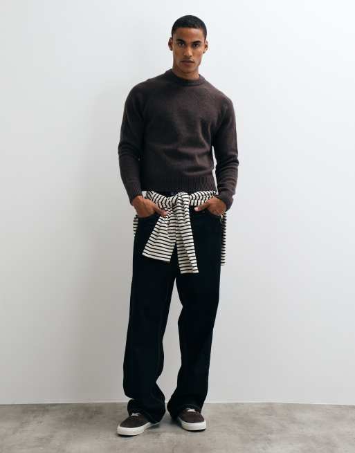 Cotton On super soft boxy knit in chocolate marle, 4 of 5