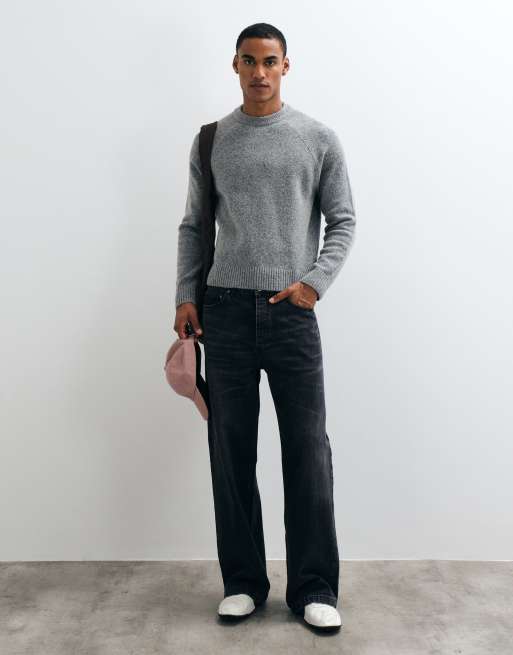 Cotton On super soft boxy knit in grey marle, 4 of 5