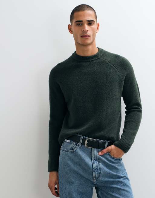 Cotton On super soft boxy knit in heritage green, 1 of 5