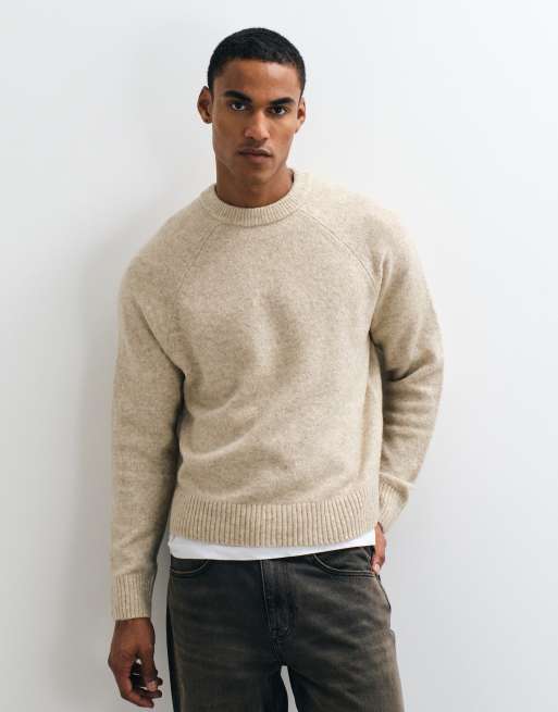 Cotton On super soft boxy knit in natural marle, 2 of 5