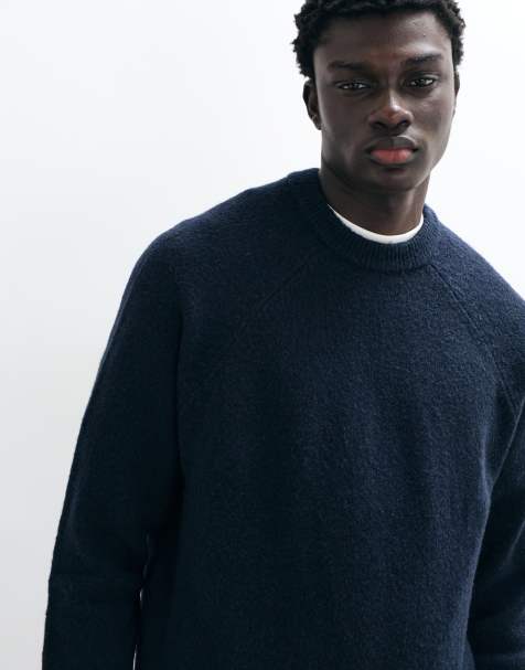 Cotton On super soft boxy knit in navy - view 1