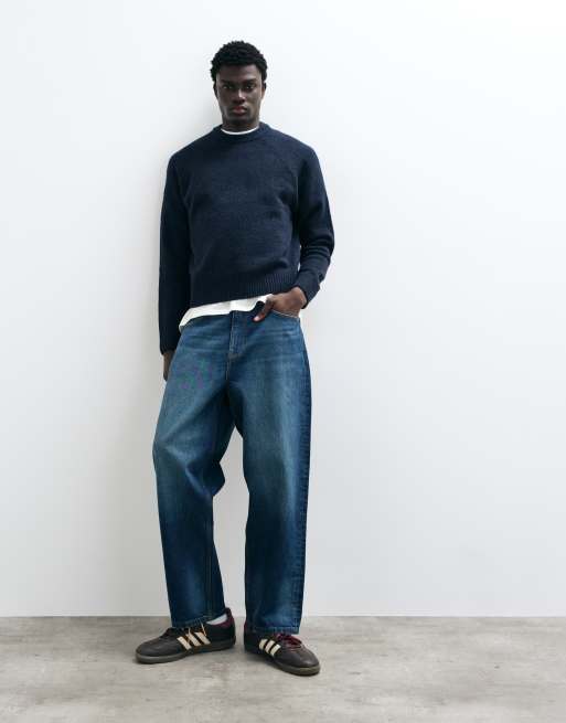 Cotton On super soft boxy knit in navy, 3 of 5