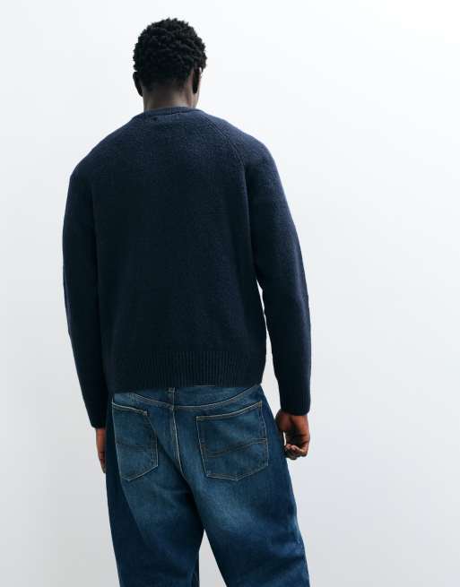 Cotton On super soft boxy knit in navy, 5 of 5