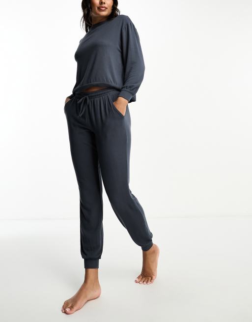 Cotton On super soft lounge sleep cuffed pants navy 