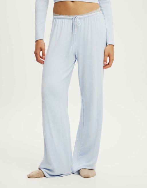 Cotton On Super soft low rise wide leg pant in icy blue, 3 of 4