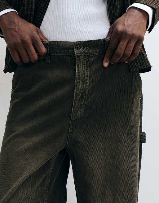 Cotton On super weite Worker-Hose aus Cord in Military-Optik, 4 von 5