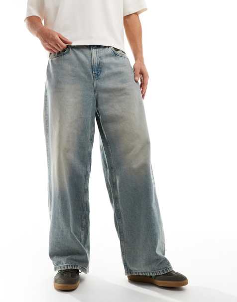 Cotton On - Superposede skater-jeans i denim i farven 'Millenium Tint Blue' - view 1