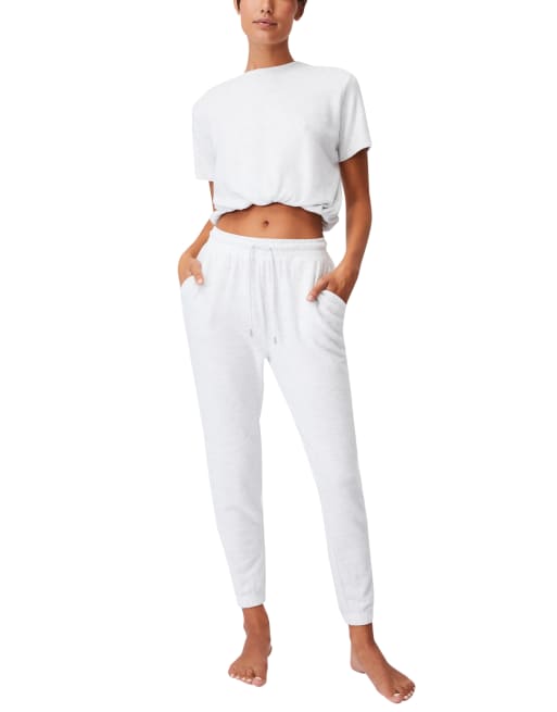 Cotton On – Superweiche Pyjama-Jogginghose in Grau meliert, Kombiteil , 4 von 4