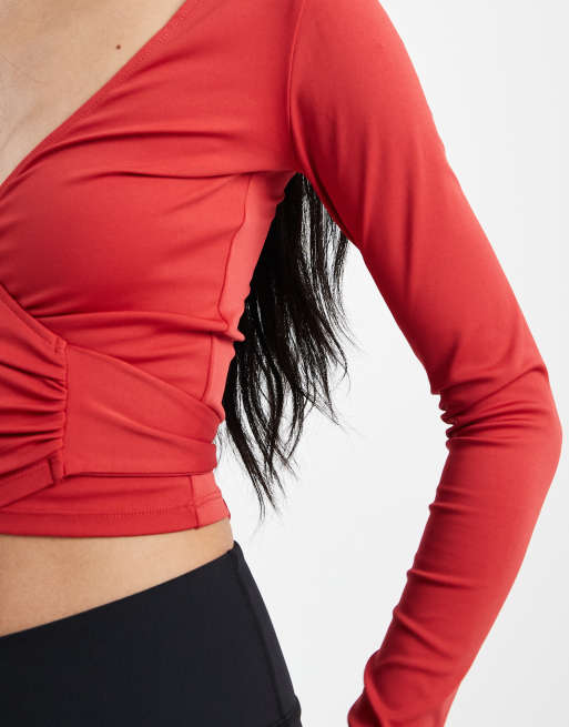Cotton On – Superweiches, tief ausgeschnittenes Oberteil in Rot, 3 von 4