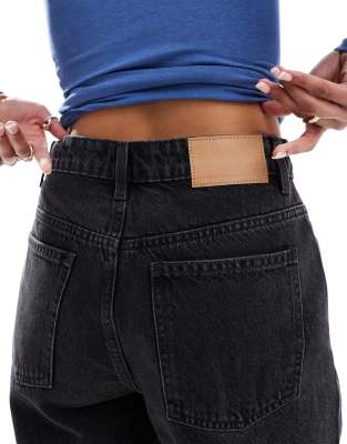 Cotton:on Cotton On Supper Baggy Denim Jort In Black