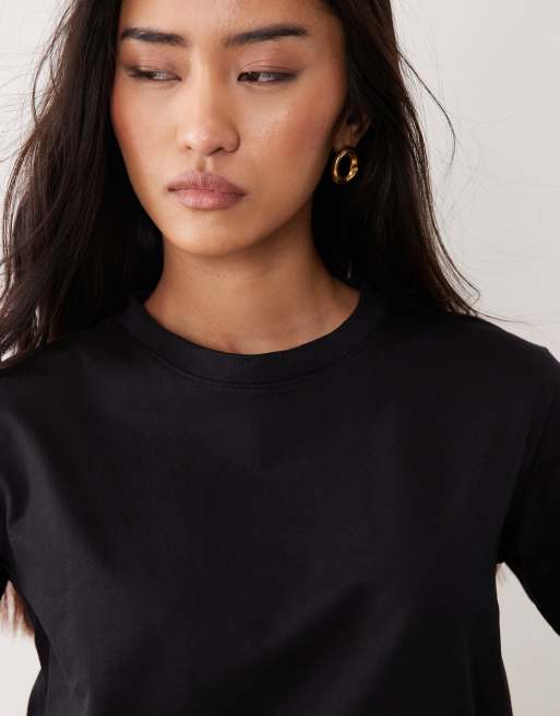 Cotton On – Svart, enkel t-shirt, 3 av 4