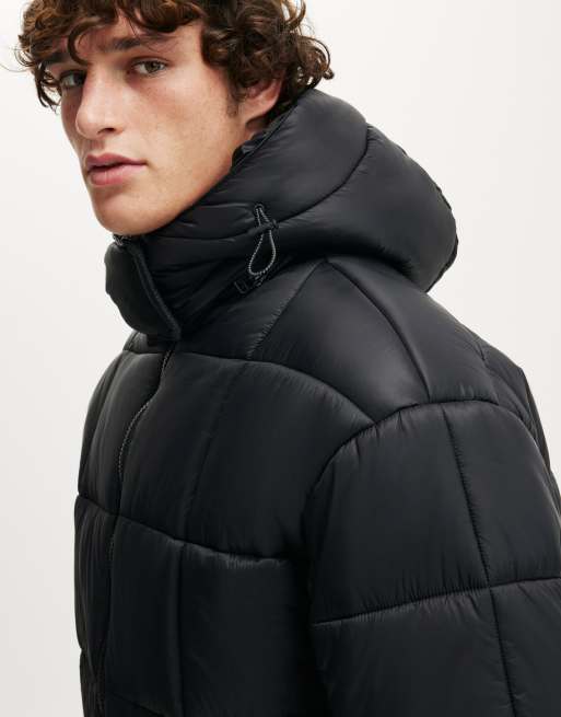 Cotton On – Svart pufferjacka i kort design, 2 av 4