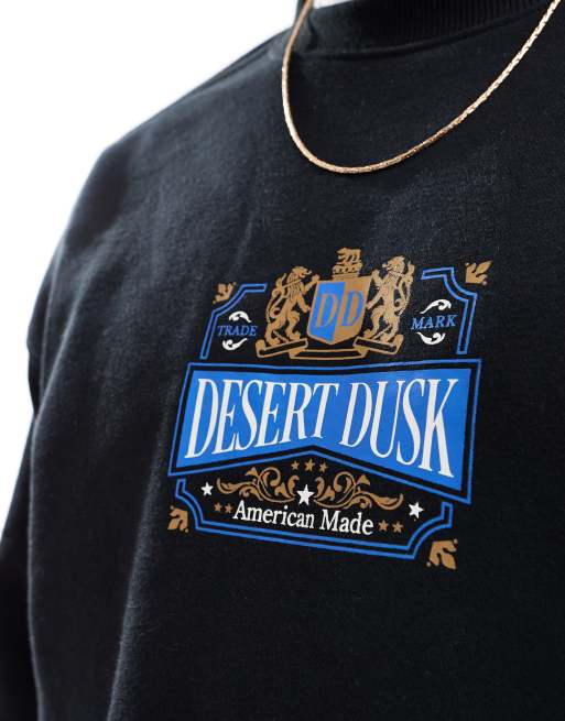 Cotton On – Svart tröja i boxig passform med rund halsringning och "Desert Dusk"-tryck, 3 av 4