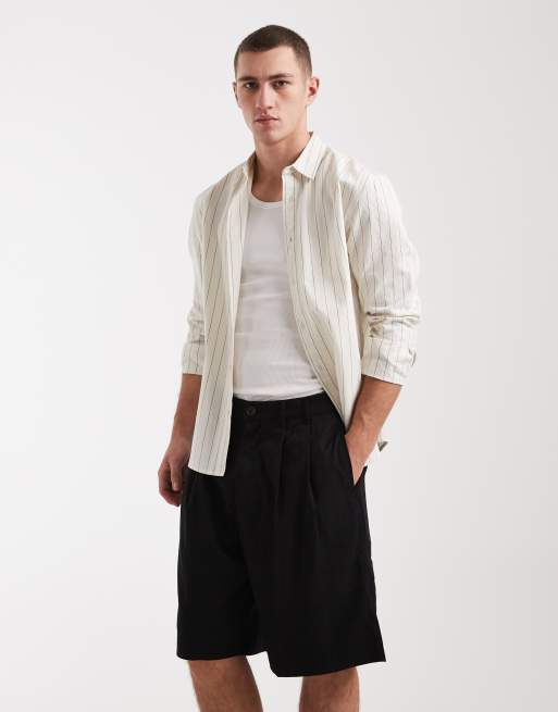 Cotton On – Svarta, baggy shorts med stora veck, 2 av 5