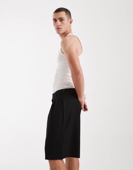 Cotton On – Svarta, baggy shorts med stora veck, 3 av 5