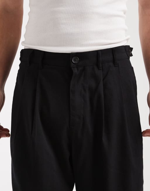 Cotton On – Svarta, baggy shorts med stora veck, 4 av 5