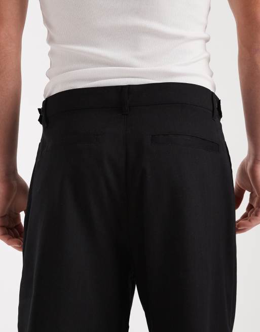 Cotton On – Svarta, baggy shorts med stora veck, 5 av 5
