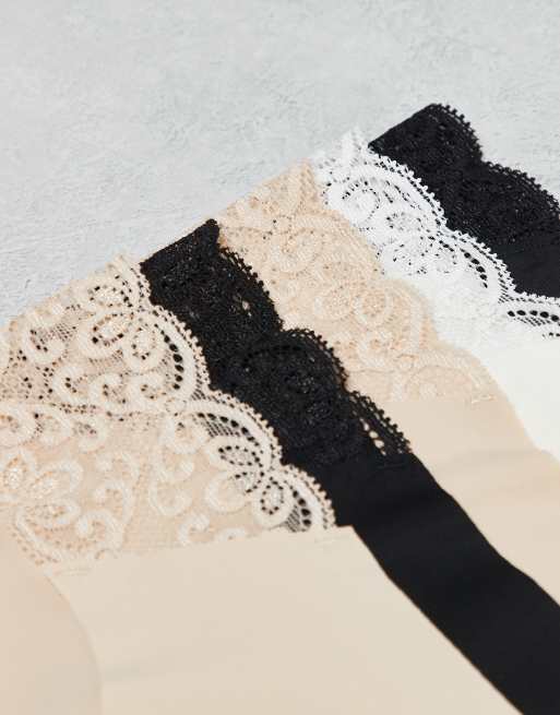Cotton On – Svarta, beige och gräddvita trosor, 5-pack, 3 av 3