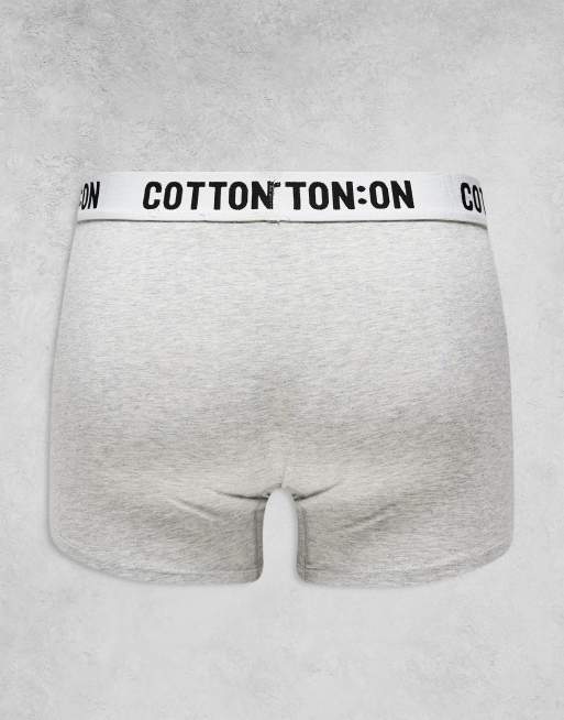 Cotton On – Svarta, grå och vita boxershorts, 3-pack, 3 av 3