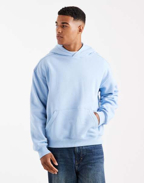 Cotton On - Sweat à capuche coupe carrée - Bleu perle - view 1