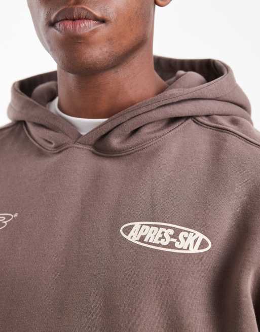 Cotton On - Sweat à capuche coupe carrée - Chocolat délavé, 4 de 5