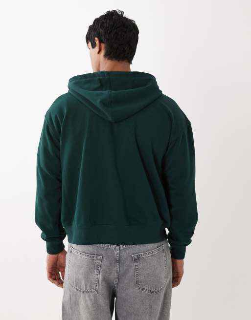 Cotton On - Sweat à capuche zippé - Vert aiguille de pin, 3 de 5