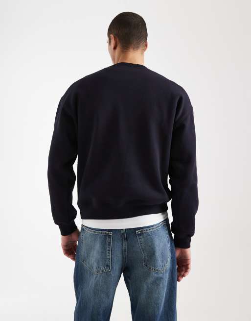 Cotton On - Sweat coupe carrée à col ras de cou - Bleu marine encre, 3 de 5