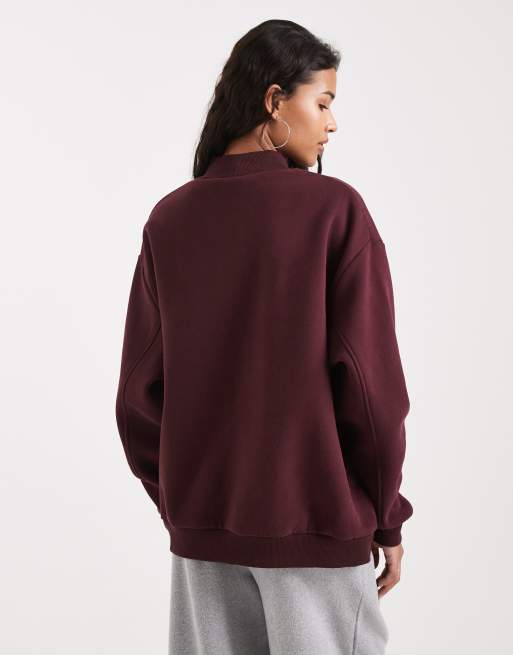 Cotton On - Sweat doux à col montant et motif Ski Tour - Cerise mûre, 4 de 4
