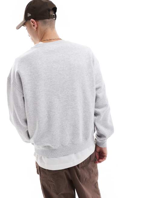 Cotton On - Sweater met ronde hals en rechte pasvorm in grijs, 2 van 4