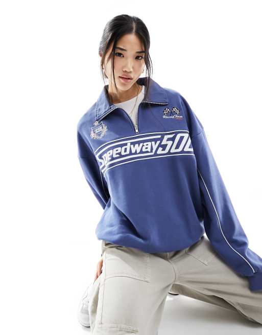 Speedway half zip sweatshirt outlet