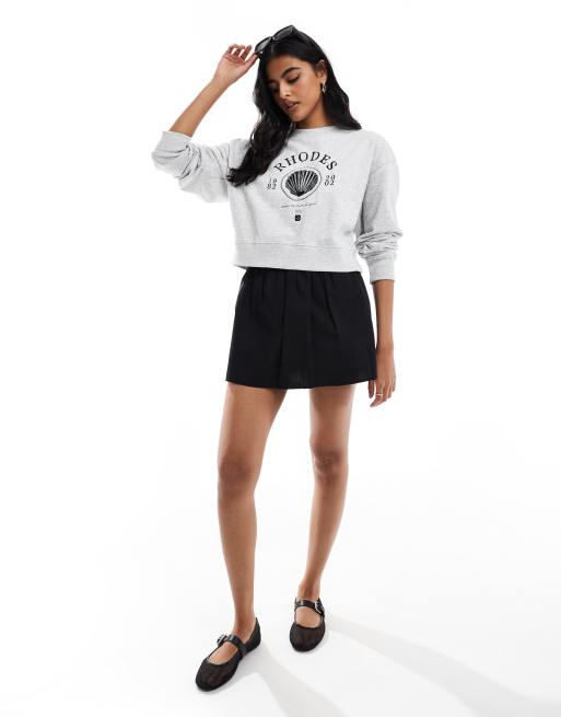 Cotton On - Sweatshirt med rund hals og 'Rhodes'-grafik, 4 af 4
