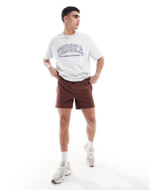 Cotton On swim shorts in chocolate - view 1