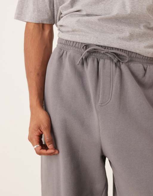 Cotton On – Szare spodnie dresowe super baggy ze ściągaczami, 4 z 5