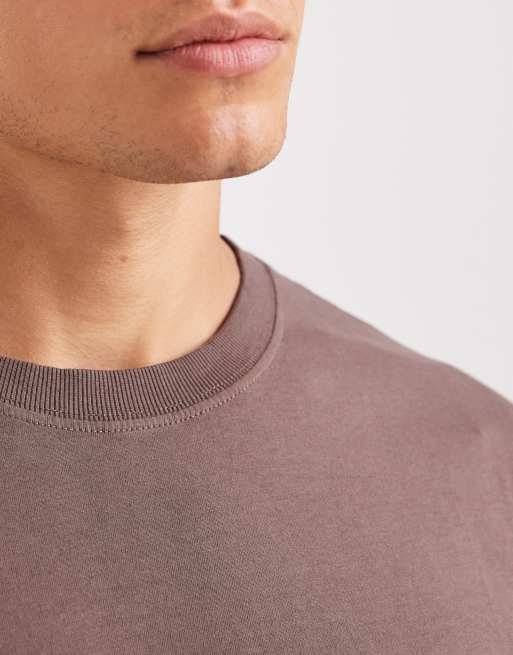 Cotton On - T-shirt ampia color cioccolato slavato, 5 di 5