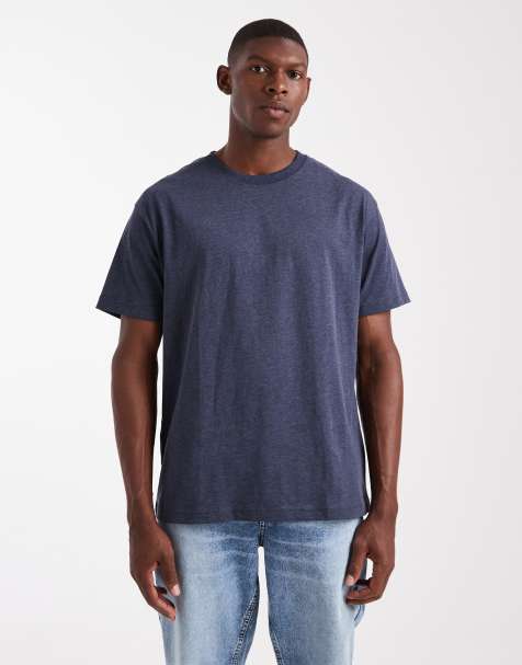 Cotton On - T-shirt ample - Bleu marine chiné - view 1