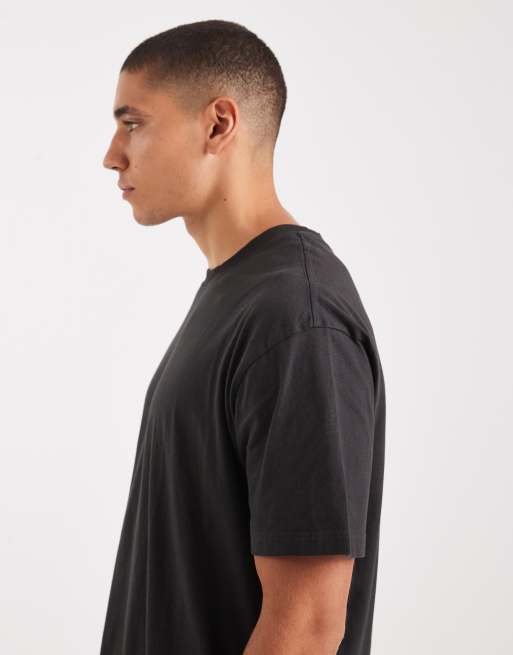Cotton On - T-shirt ample - Noir délavé, 4 de 5