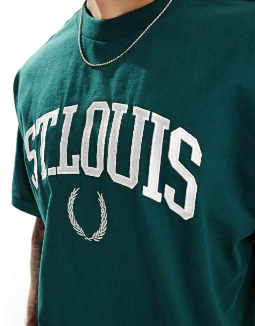 Cotton On - T-shirt coupe carrée à imprimé St Louis - Vert, 3 de 4