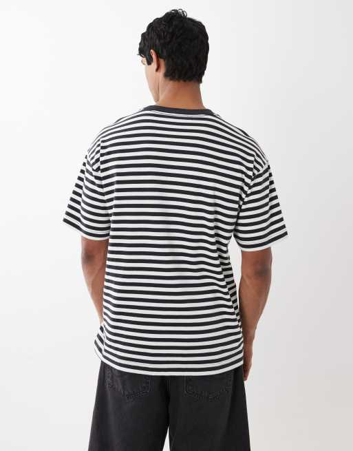 Cotton On - T-shirt coupe carrée - Noir délavé, 4 de 5