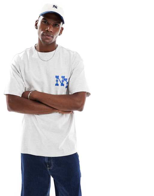Cotton On - T-shirt met grafische New York-print in gemêleerd wit , 2 van 4