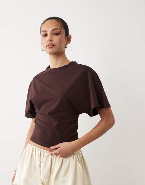 Cotton On - T-shirt met korte mouwen in donker eiken - view 1