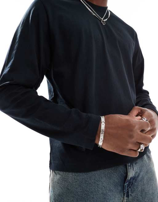 Cotton On - T-shirt met lange mouwen in zwart, 4 van 4